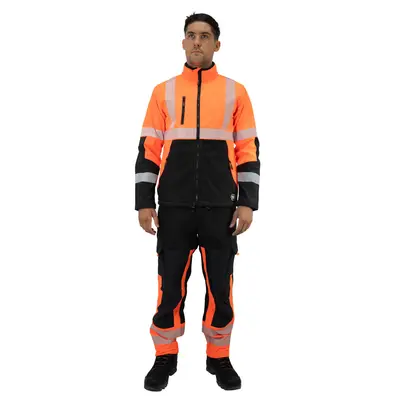 CHAQUETA SOFTSHELL HW OKLAN ROJO FLUOR T M