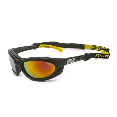 LENTE STEELPRO TURBINE GT GRIS / MARCO NEGRO REVO ROJO