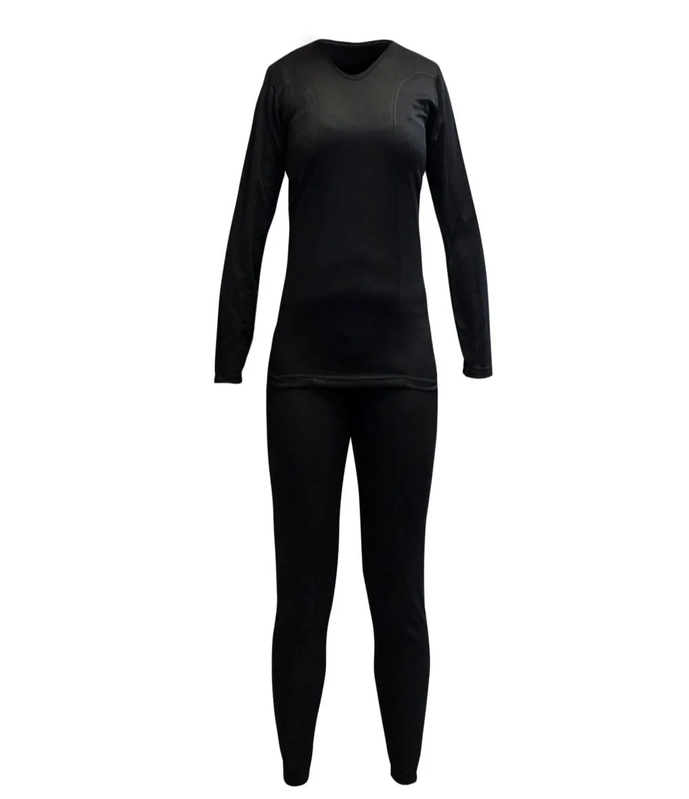 Conjunto Primera Capa HW Poliester Cooldry Mujer Black